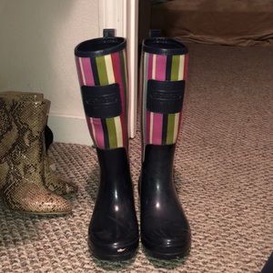 Coach rain boots